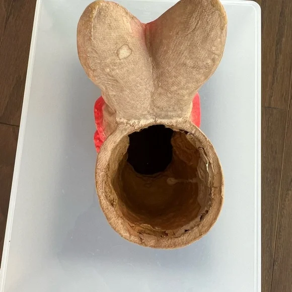 Vintage Paper-Mâché Easter Bunny Candy Container - Picture 3 of 6